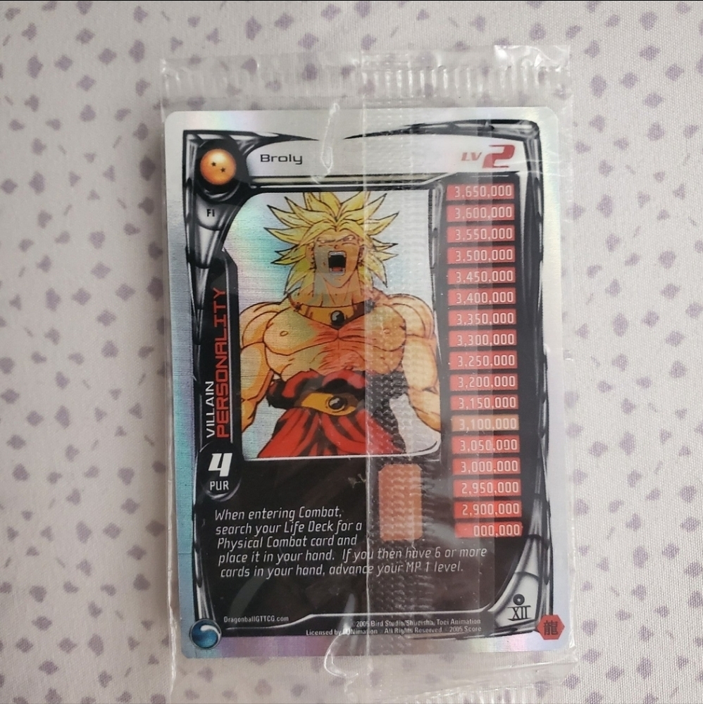 Broly LV2 DBZ card